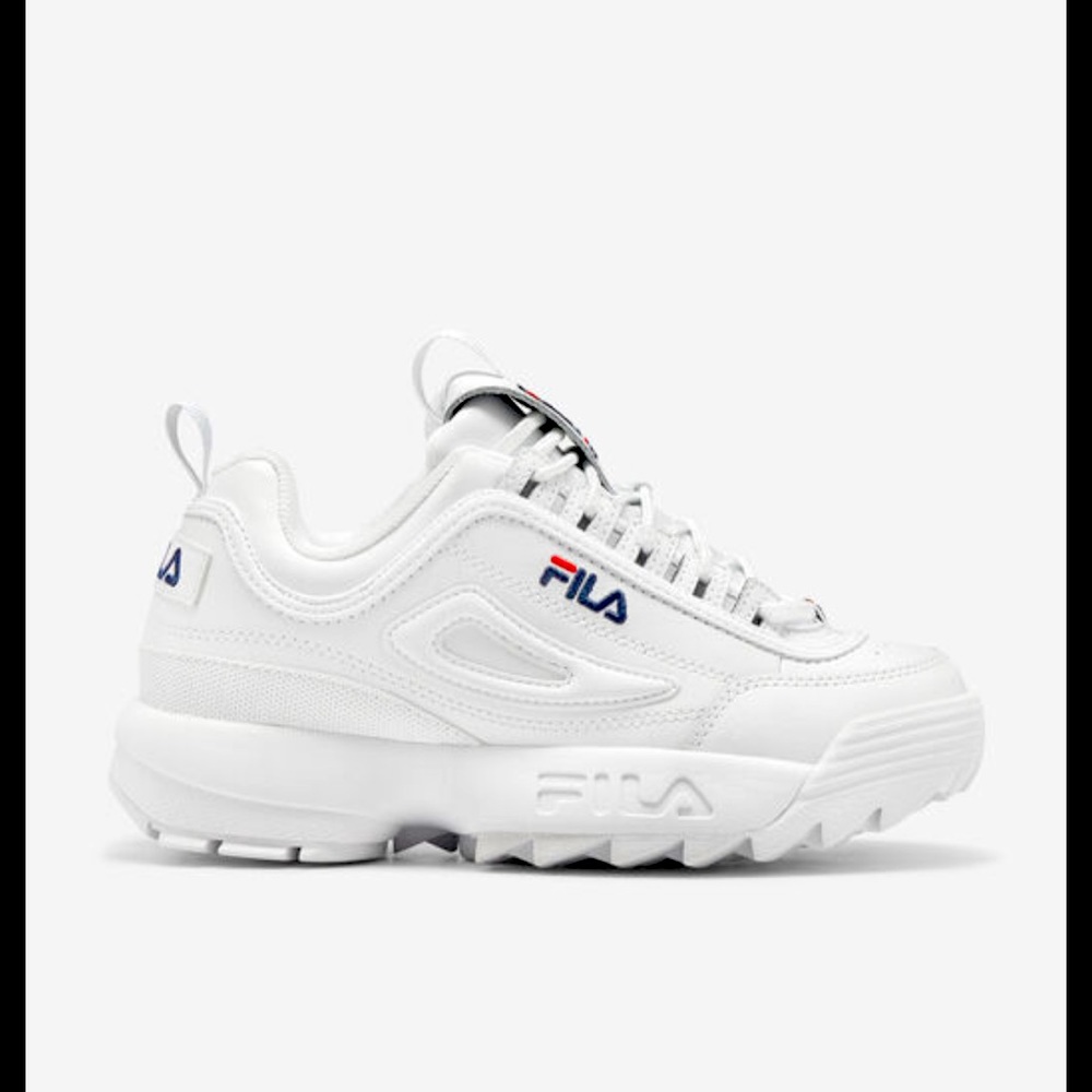 White Fila Women's Disruptor Sneakers